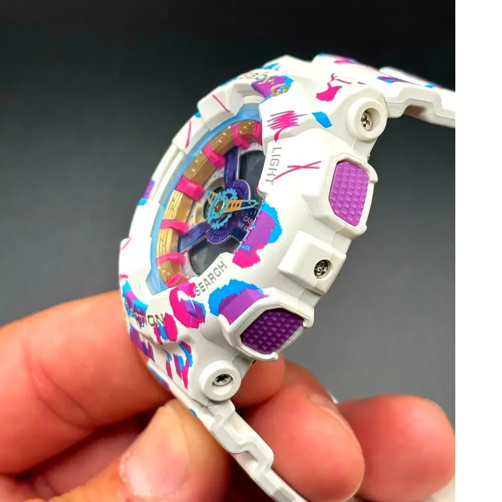 Casio Baby-G BA-110FL-7A Flower Leopard Analog Digital Watch NIBWT